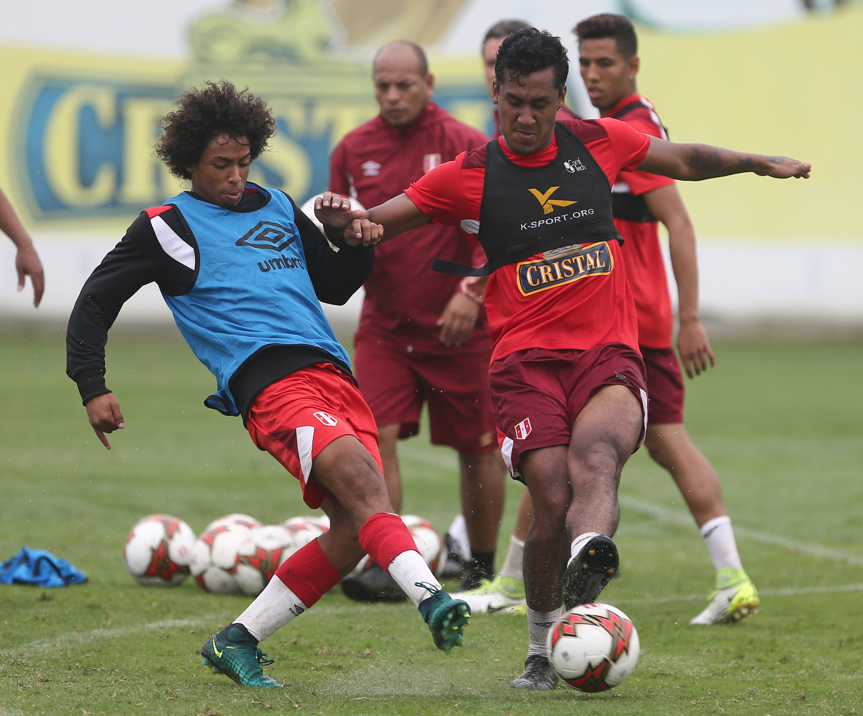 Selección Sub-18 sparring Luis Miguel Rodriguez y Renato Tapia